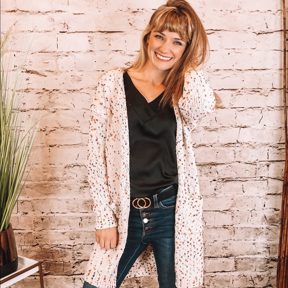 Speckled cardigan